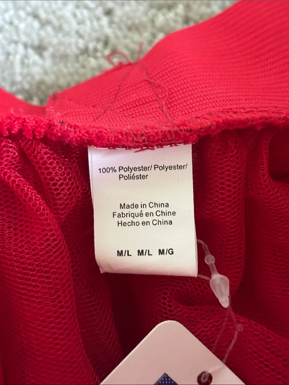 Claire's Bright Red Tulle Skater Skirt